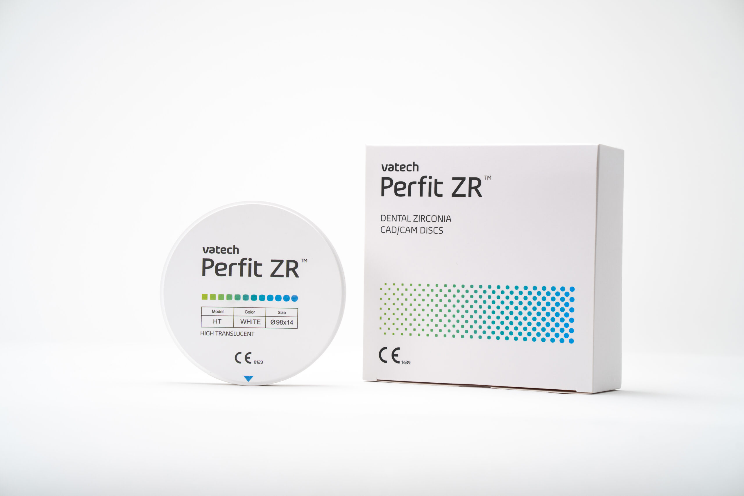 PERFIT ZR TSML tsirkoonium-diskid CAD/CAM (diameeter 98) VATECH mcis (Korea)